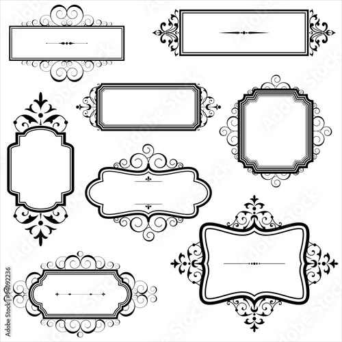 Vintage Frames with Scrolls 