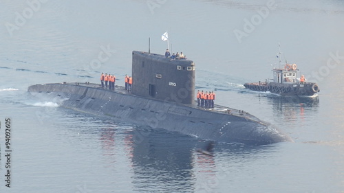 submarine returns to base 