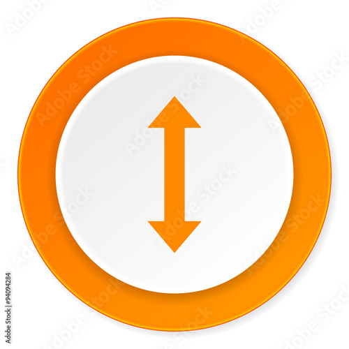 arrow orange circle 3d modern design flat icon on white background Free Download arrow orange circle 3d modern design flat icon on white background - GFXLoad