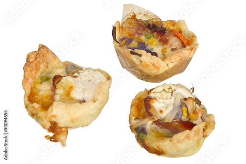 Handmade mini quiche