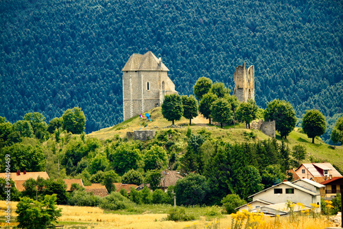 Brinje castle ruins in Lika photo