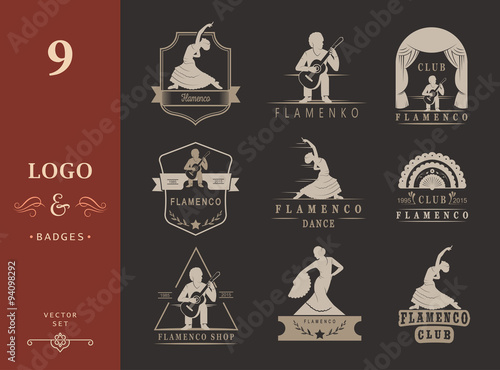 Set Logos and Badges Flamenco