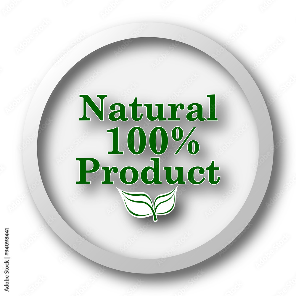 100 percent natural product icon 100 percent natural product icon