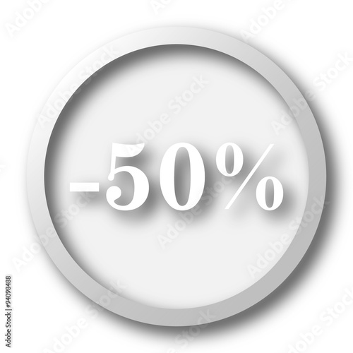 50 percent discount icon