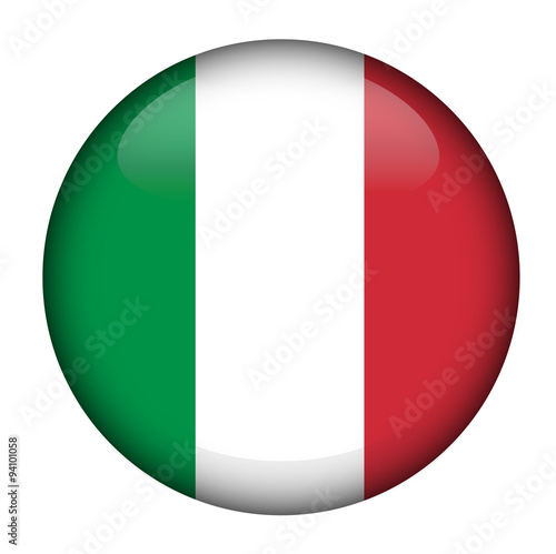 Badge with Italian flag