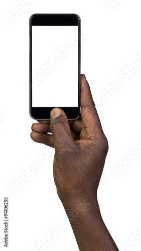 Man taking a picture using a smart phone
