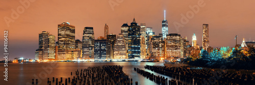 Manhattan at night #94106432