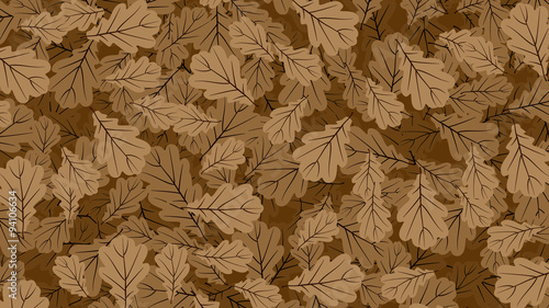 Oak leaves background
