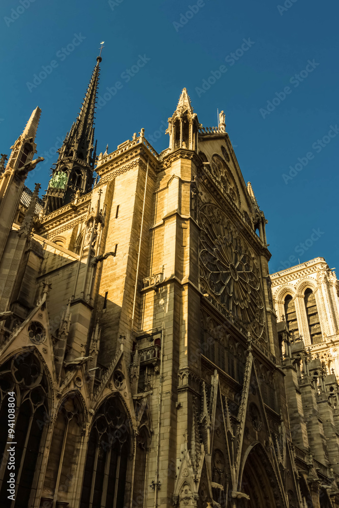 The cathedral Notre Dame, Paris, France.