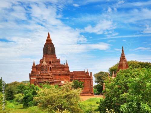 The plain of Bagan  Pagan   Mandalay  Myanmar