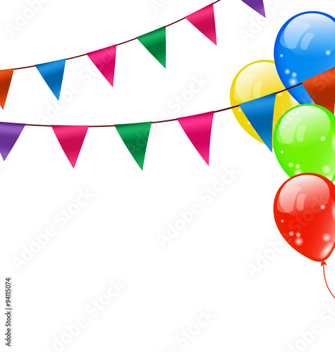 Colorful Hanging Buntings Pennants