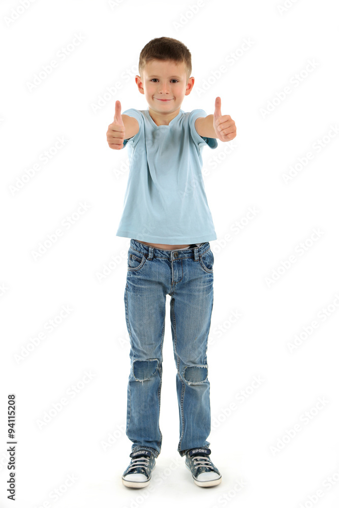 Beautiful little boy, isolated on white Beautiful little boy, isolated on white
