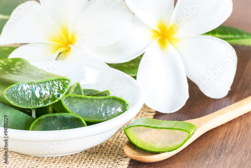 Aloe Vera use in spa for skin care