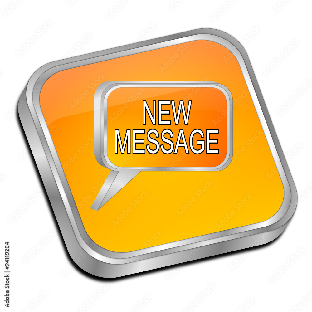 new Message Button vector de Stock | Adobe Stock