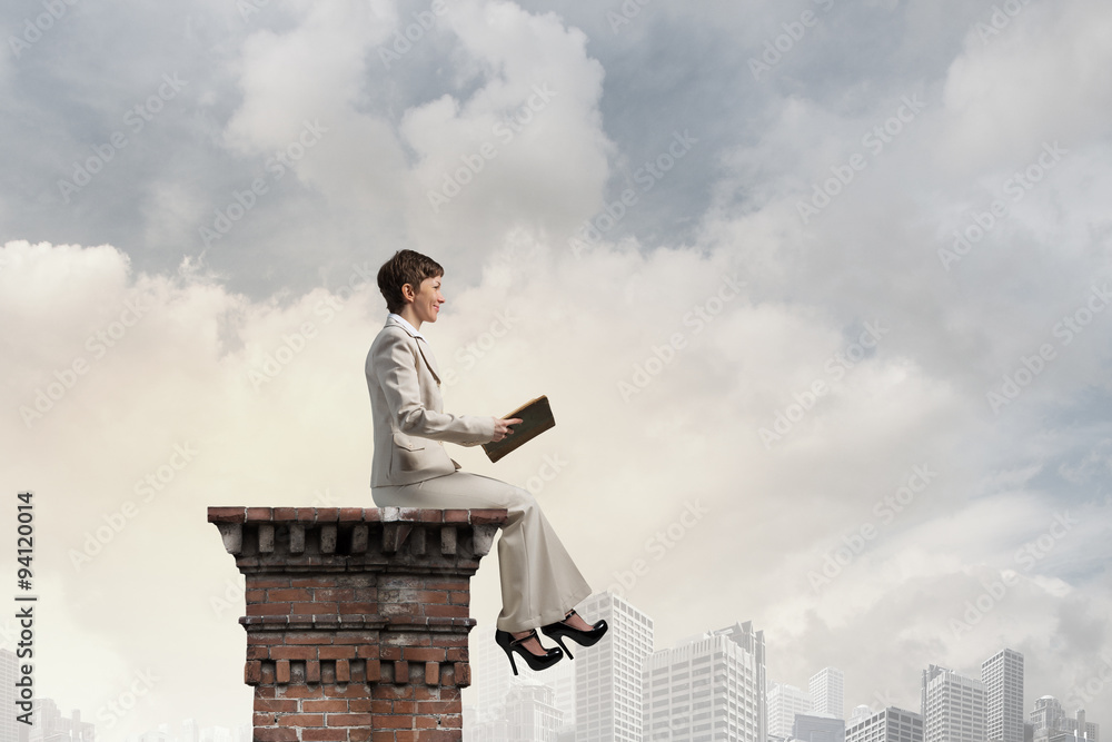 Woman with book Woman with book