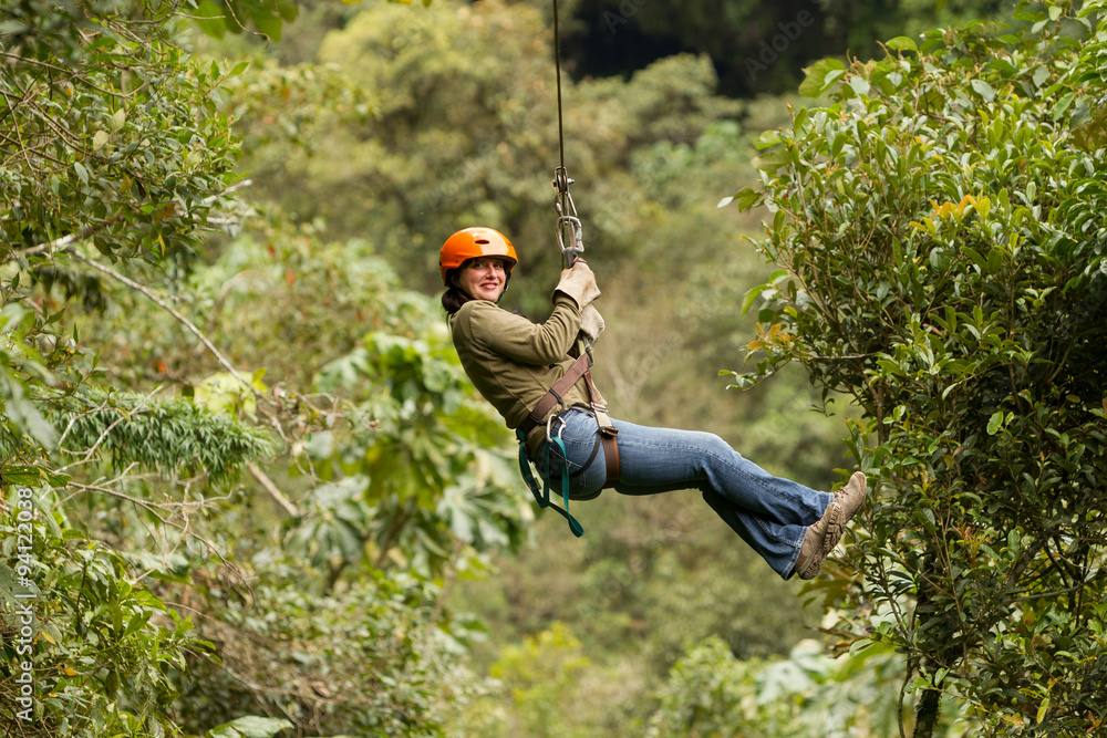 zipline zip line adventure rainforest zipline expedition in ecuadorian