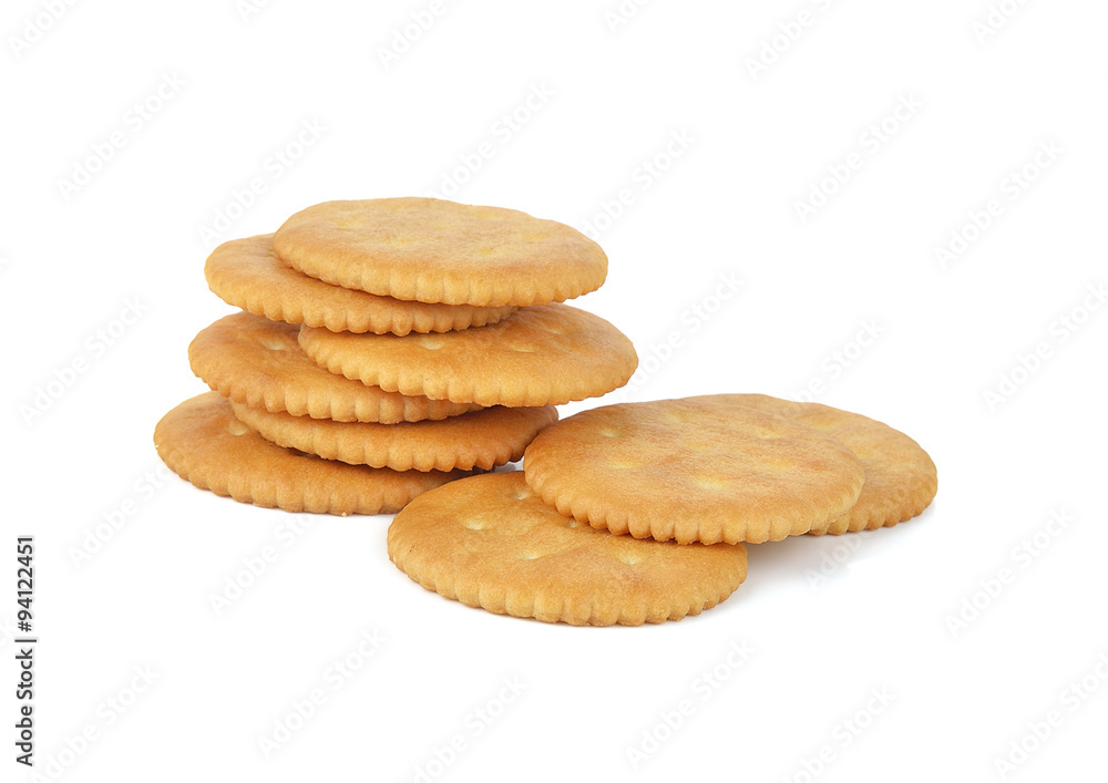 Biscuits isolated on white background