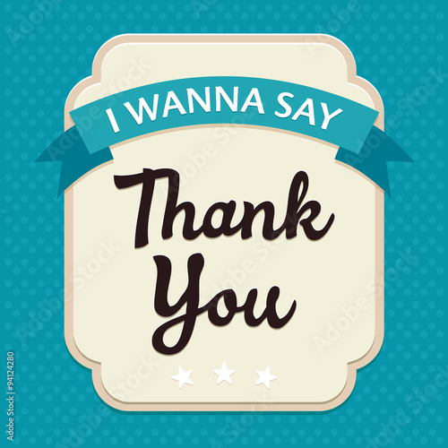 Template frame design for Thank YOU card