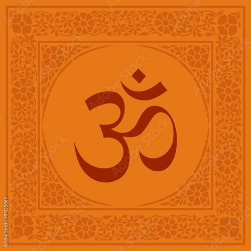 aum syllable, paisley design ,Hinduism, India