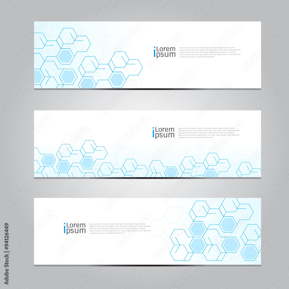 Vector design Banner network technology medical background. Vector design Banner network technology medical background.