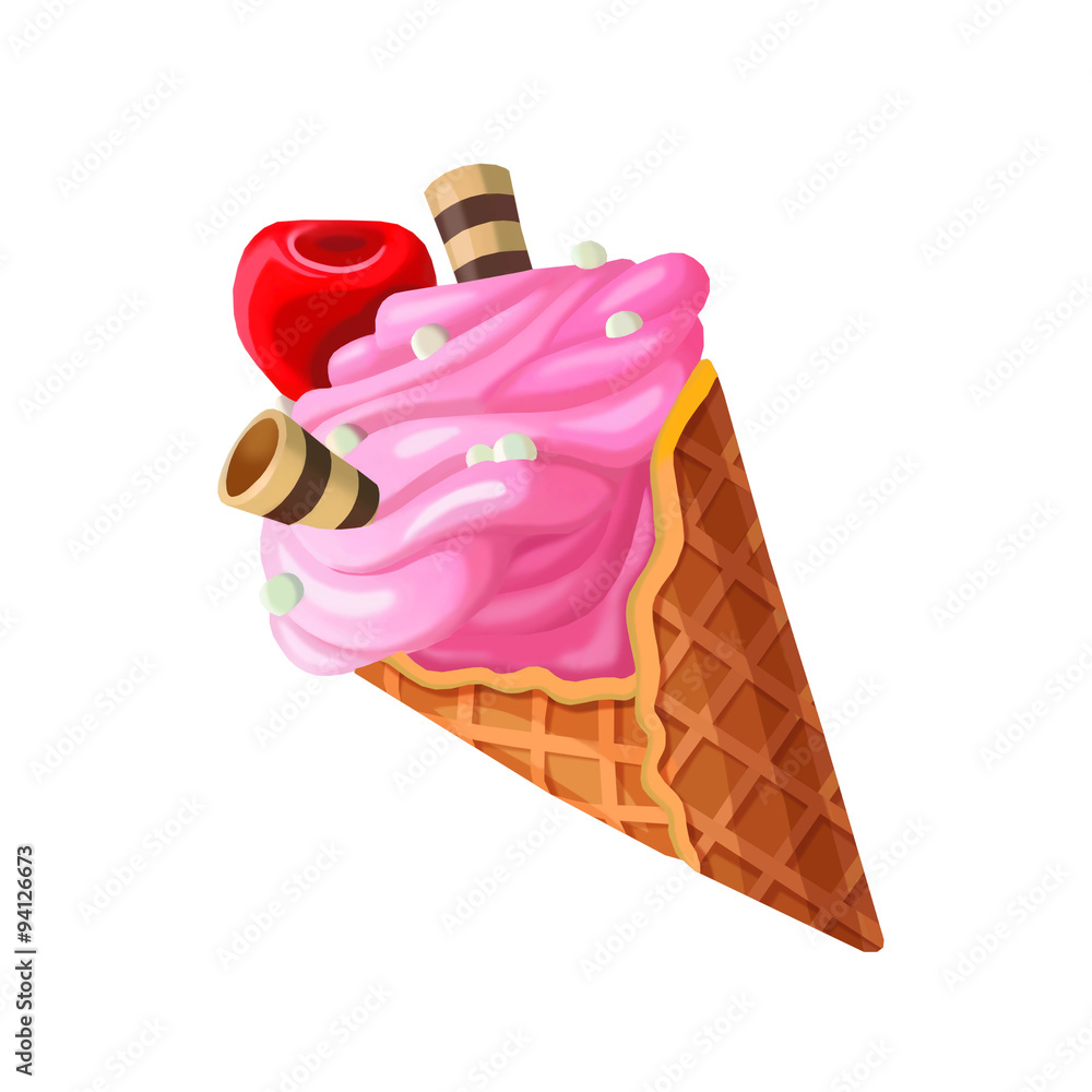 Cartoon Ice Cream Set Stock Illustration - Download Image Now