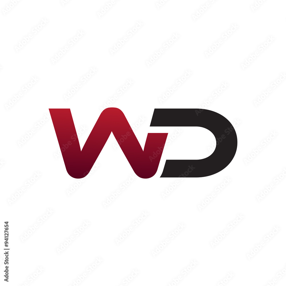Modern initial Logo WD Modern initial Logo WD