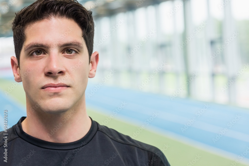 Fit man on the running track Fit man on the running track