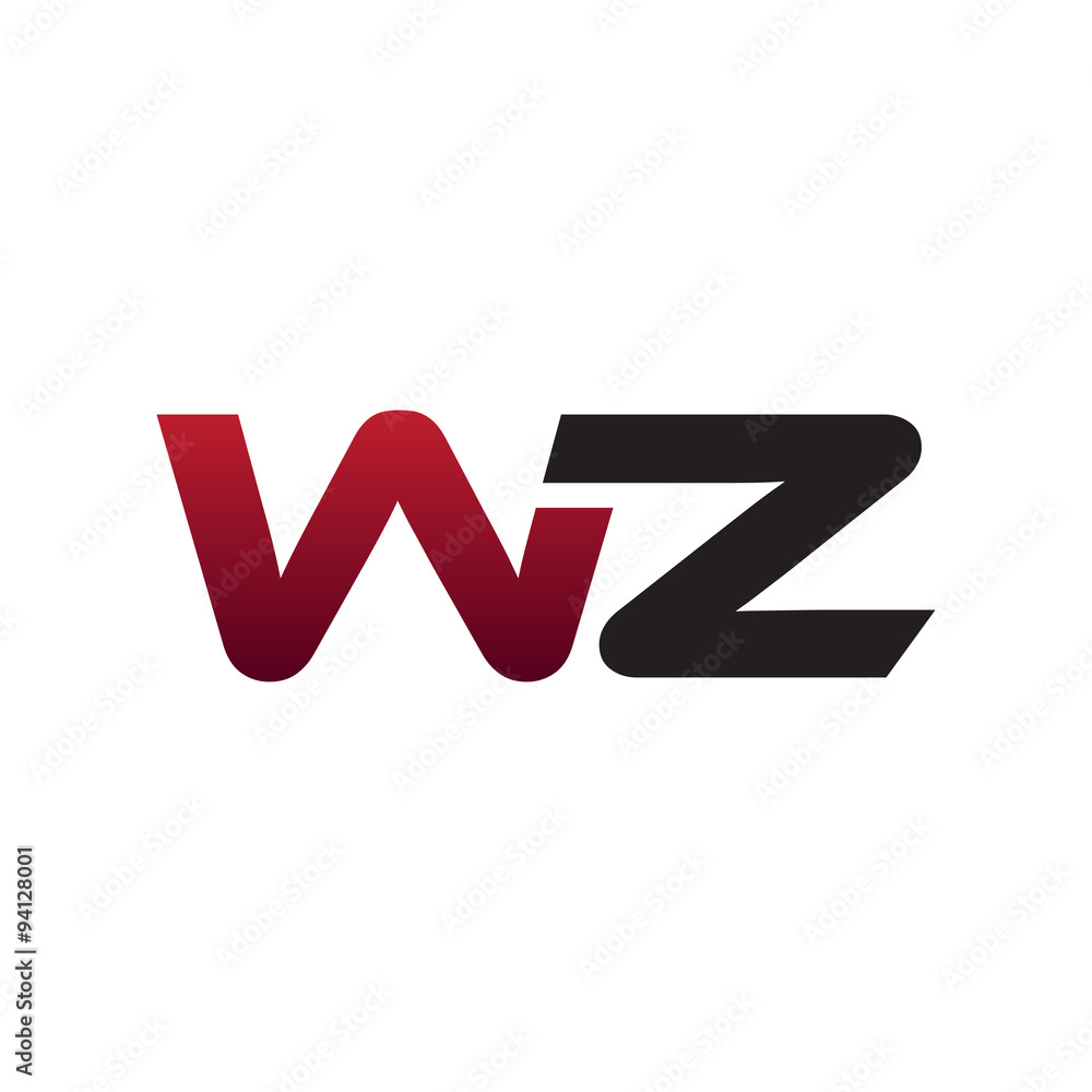Modern initial Logo WZ Modern initial Logo WZ