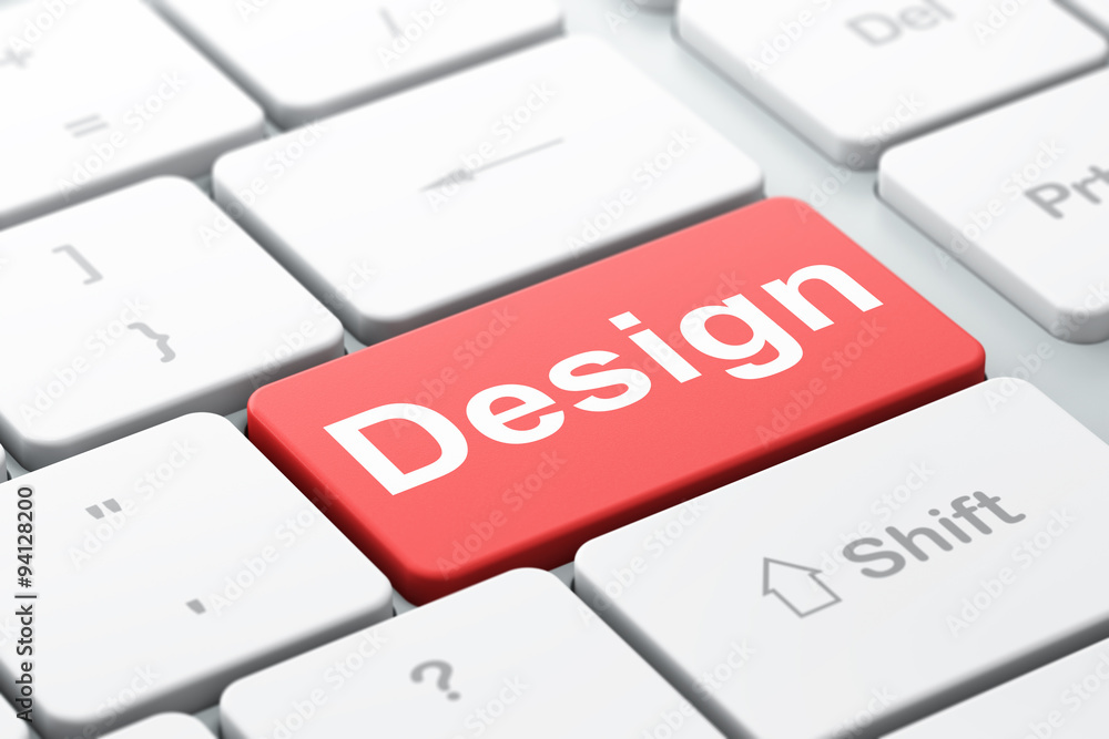Advertising concept: Design on computer keyboard background Advertising concept: Design on computer keyboard background