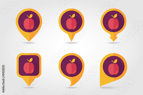 Apricot mapping pins icons Free Download Apricot mapping pins icons - GFXLoad