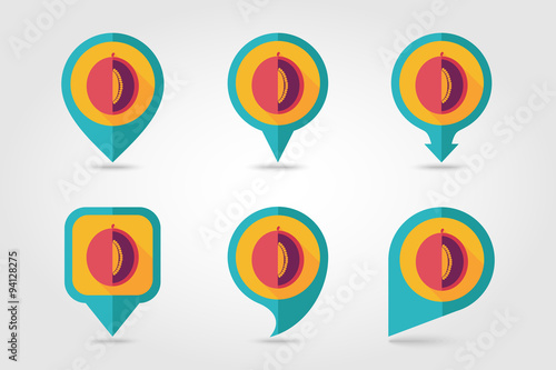 Free Download Melon mapping pins icons - GFXLoad