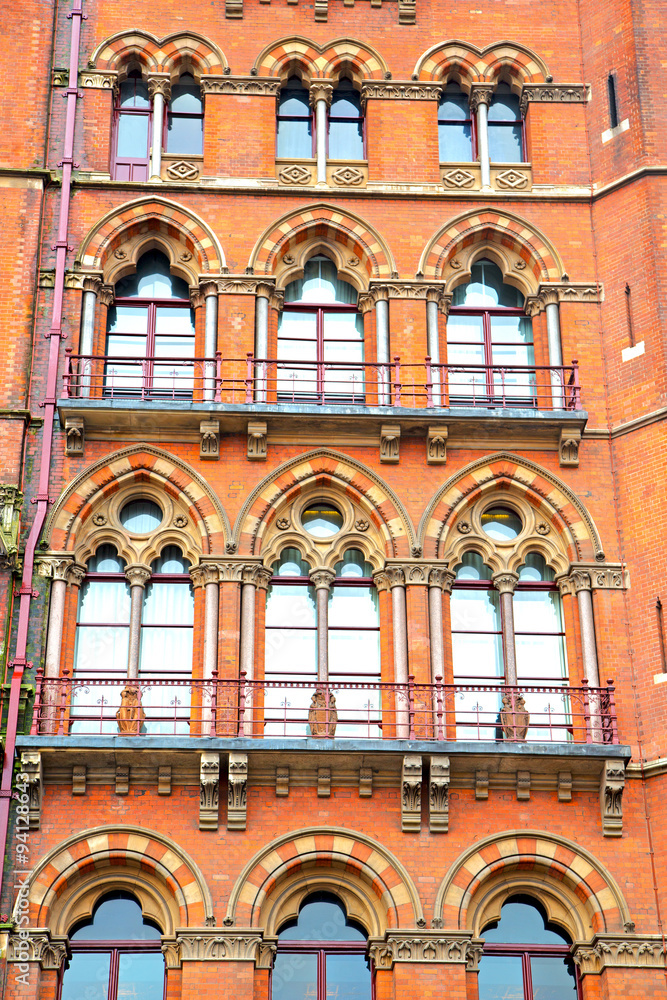old architecture in london   and brick exterior