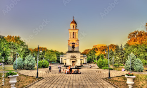Bell tower of the Nativity Cathedral in Chisinau - Moldova
