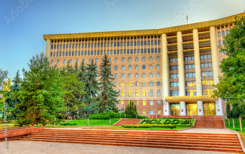 Parliament of the Republic of Moldova in Chisinau