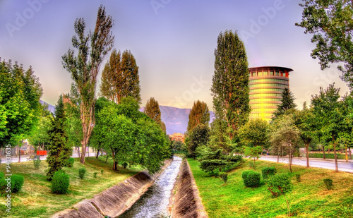 The Lana river in Tirana - Albania