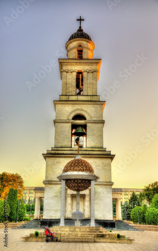 Bell tower of the Nativity Cathedral in Chisinau - Moldova