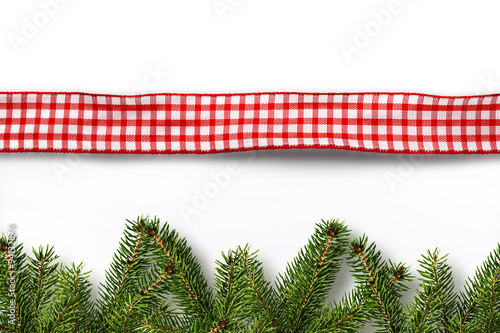 Karoband mit Tannenzweigen