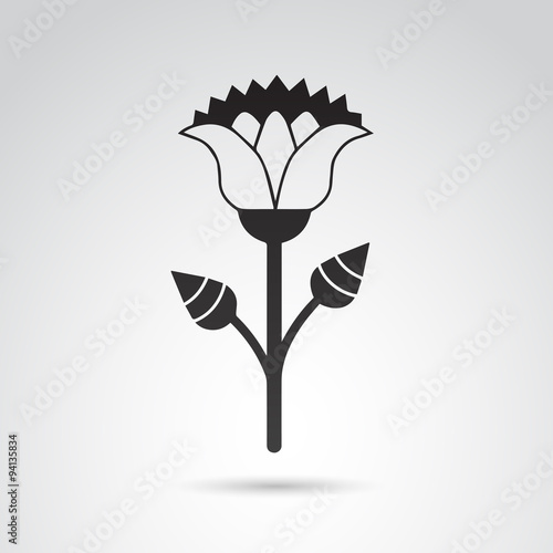 Egyptian flower VECTOR art.
