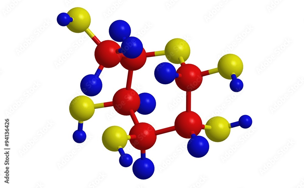 Molecular structure of saccharide galactose Molecular structure of saccharide galactose