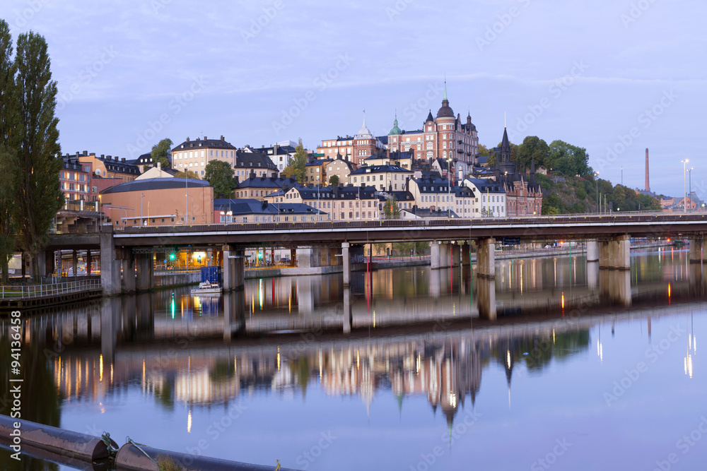Light morning to the city at Stockholm, Sweden. Light morning to the city at Stockholm, Sweden.