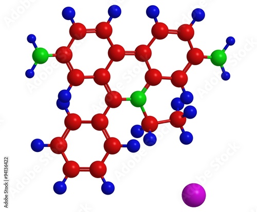 Molecular structure of ethidium bromide photo