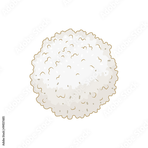 White blood cell leukocyte vector illustration