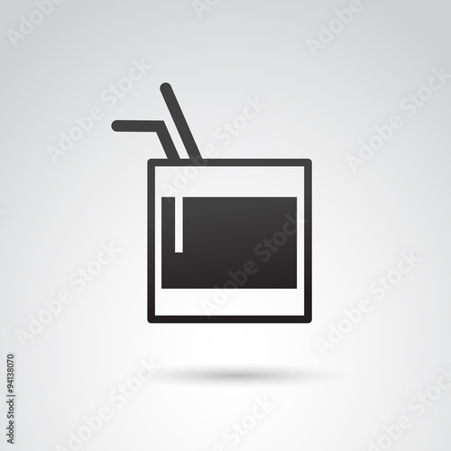 Whiskey glass VECTOR icon.