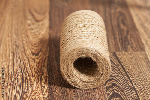 Skein of jute twine photo