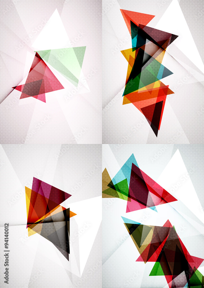 Set of angle and straight lines design abstract backgrounds Set of angle and straight lines design abstract backgrounds