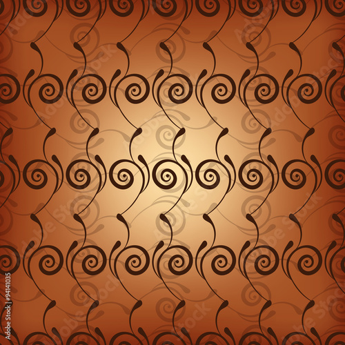 curls seamless pattern