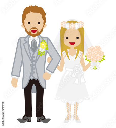 Wedding -Heterosexual Couple -garland Bale