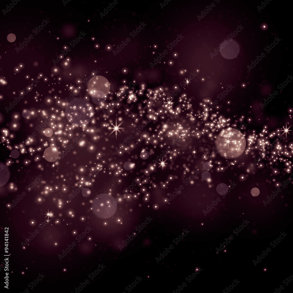 Obraz premium Glittering star dust field bokeh