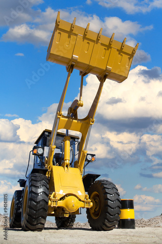 Tractor work in sandpit photo