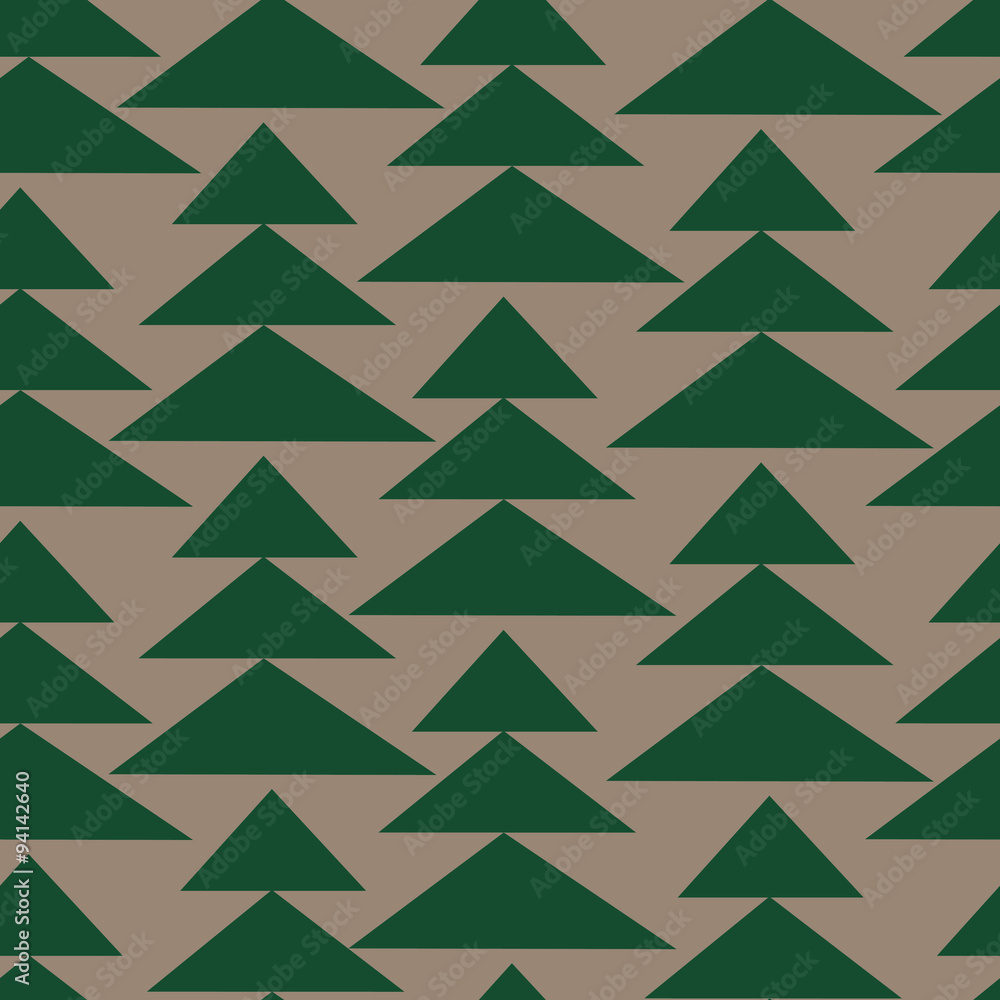 Fir-trees seamless pattern. Christmas background Fir-trees seamless pattern. Christmas background